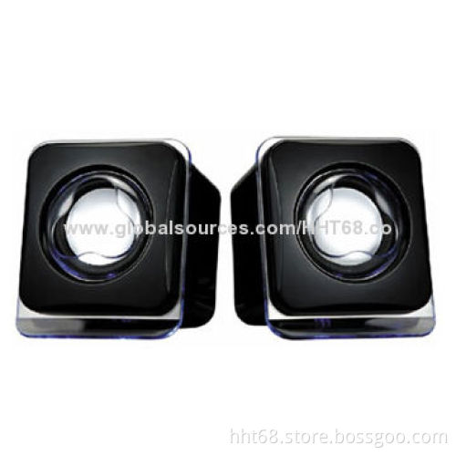 USB Speakers with 85dB S/N Ratio, Plug for Music Input, Pure and Elegant Sound QualityNew